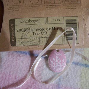 Longaberger 2005 Horizon of Hope Tie-on